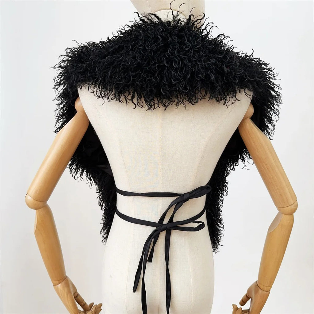 BOND-GIRL FAUX FUR VEST