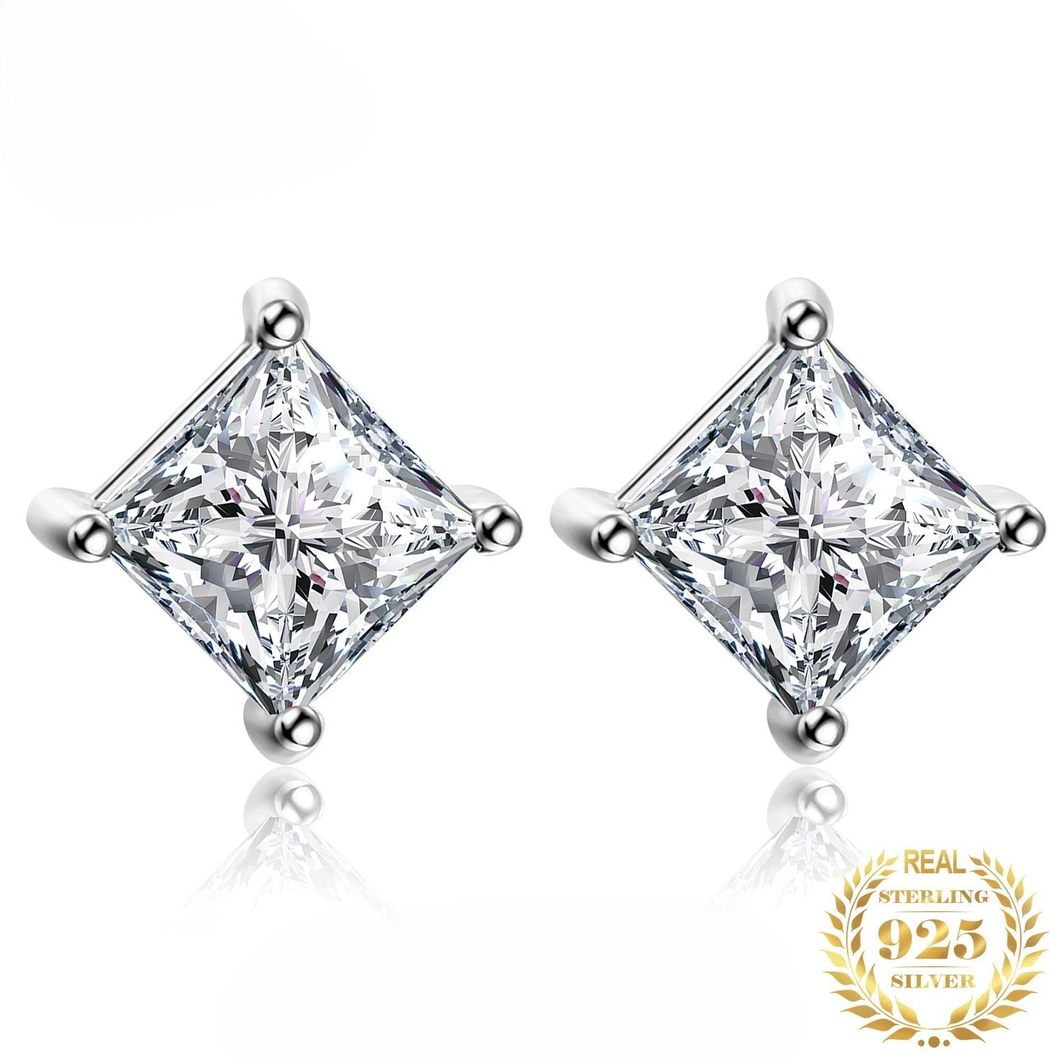 PRINCESS CUT EARRINGS