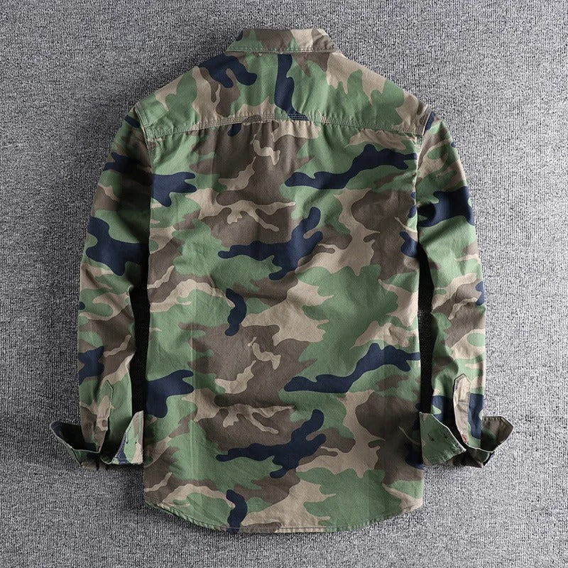 MILITARY CAMO BUTTON UP