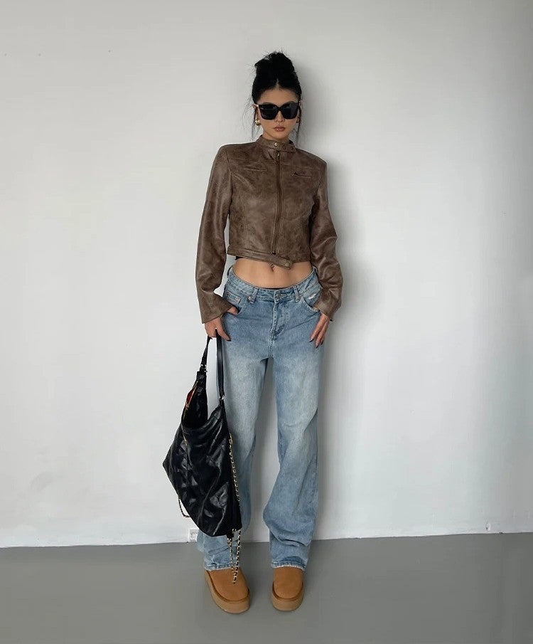 LEATHER MOTORCYCLE JACKET