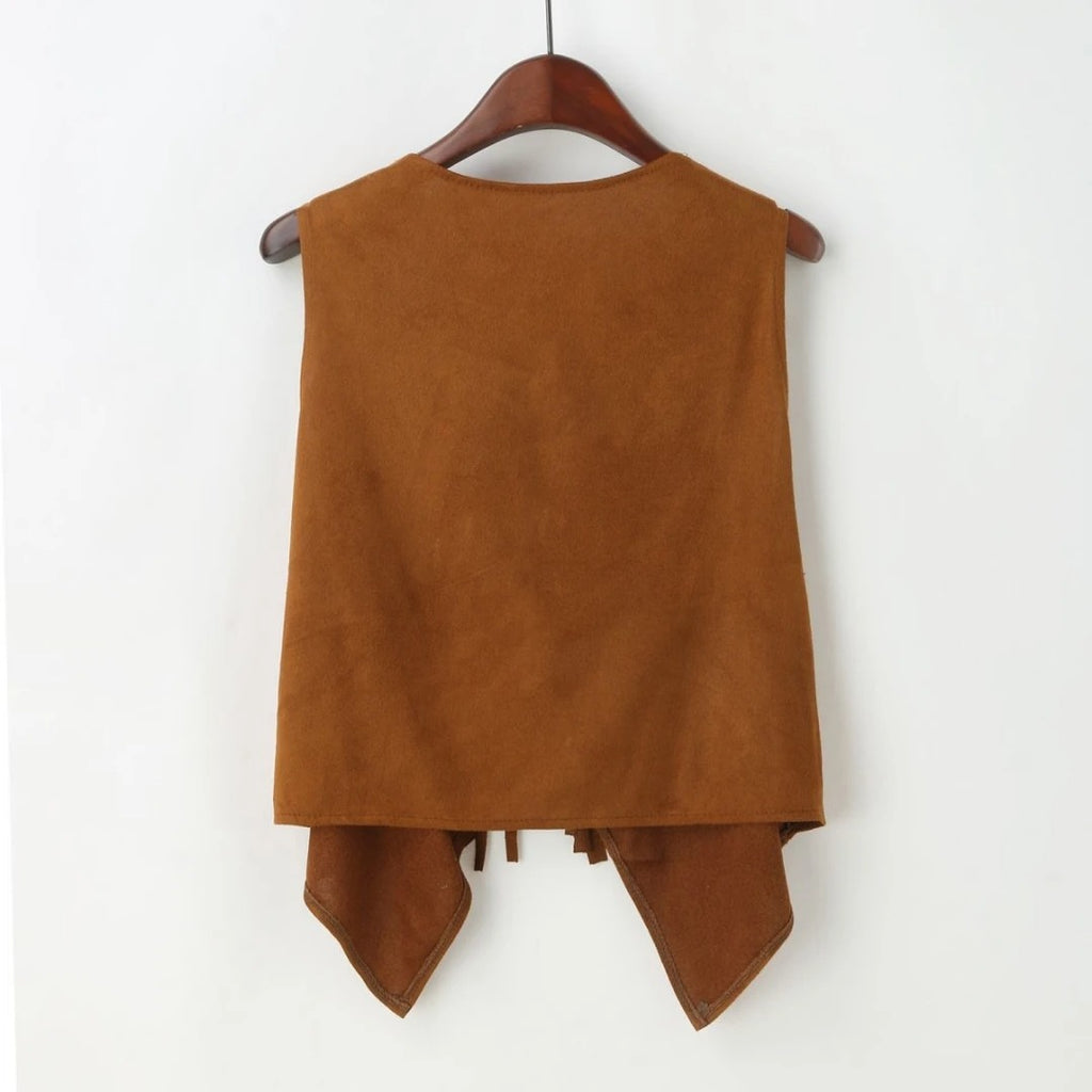 FRINGE WESTERN VEST WOMENS