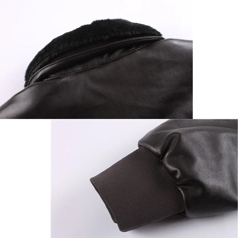 RETRO AIR FORCE LEATHER JACKET