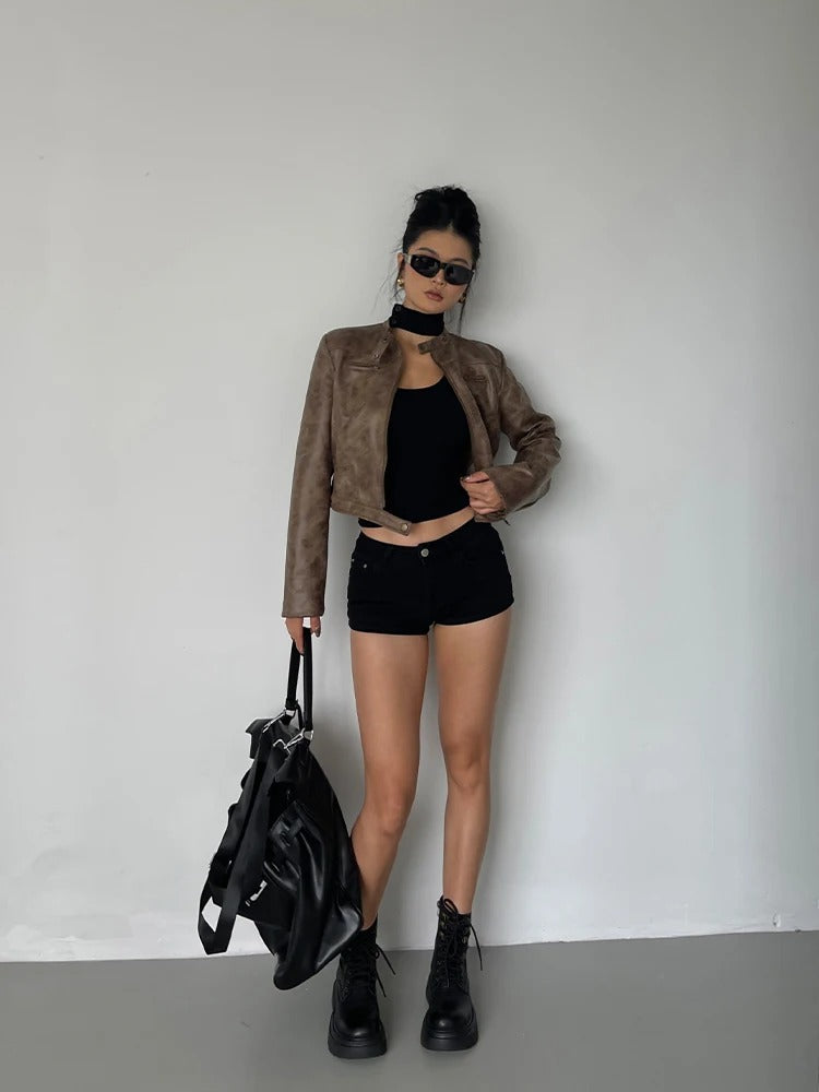 LEATHER MOTORCYCLE JACKET