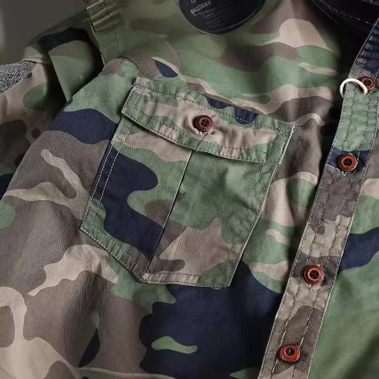 MILITARY CAMO BUTTON UP