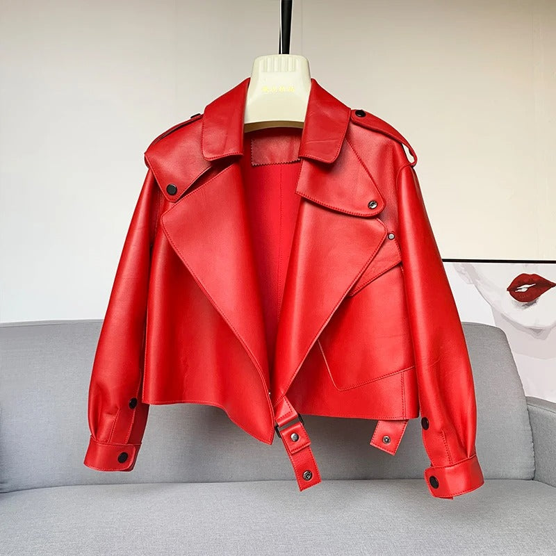 LEATHER TRENCH COAT