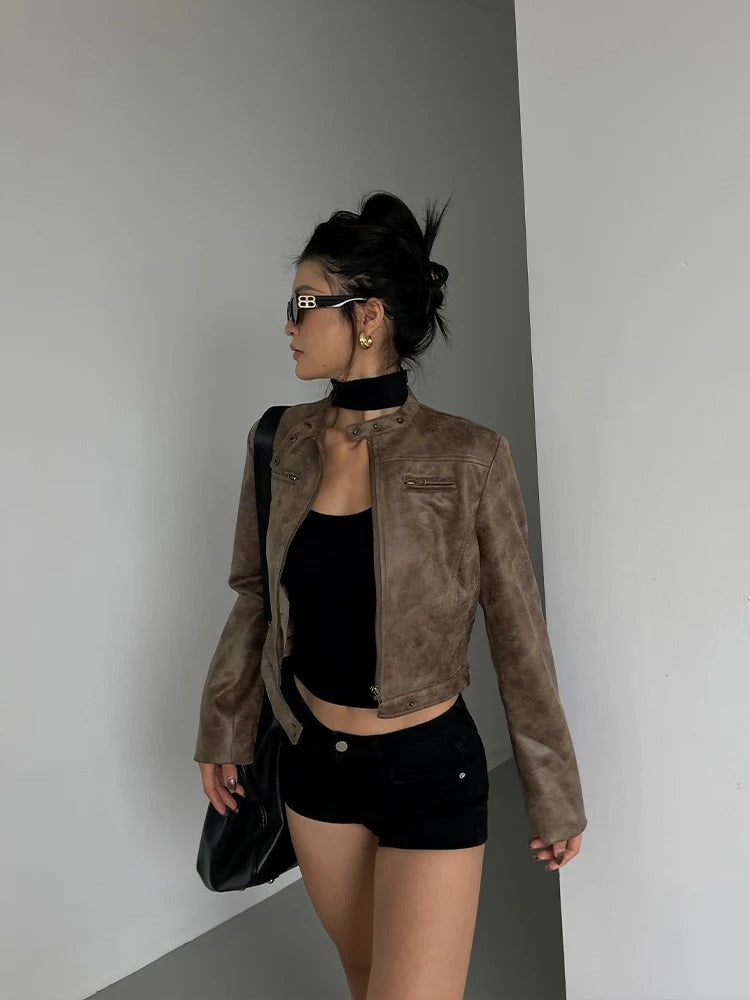 LEATHER MOTORCYCLE JACKET
