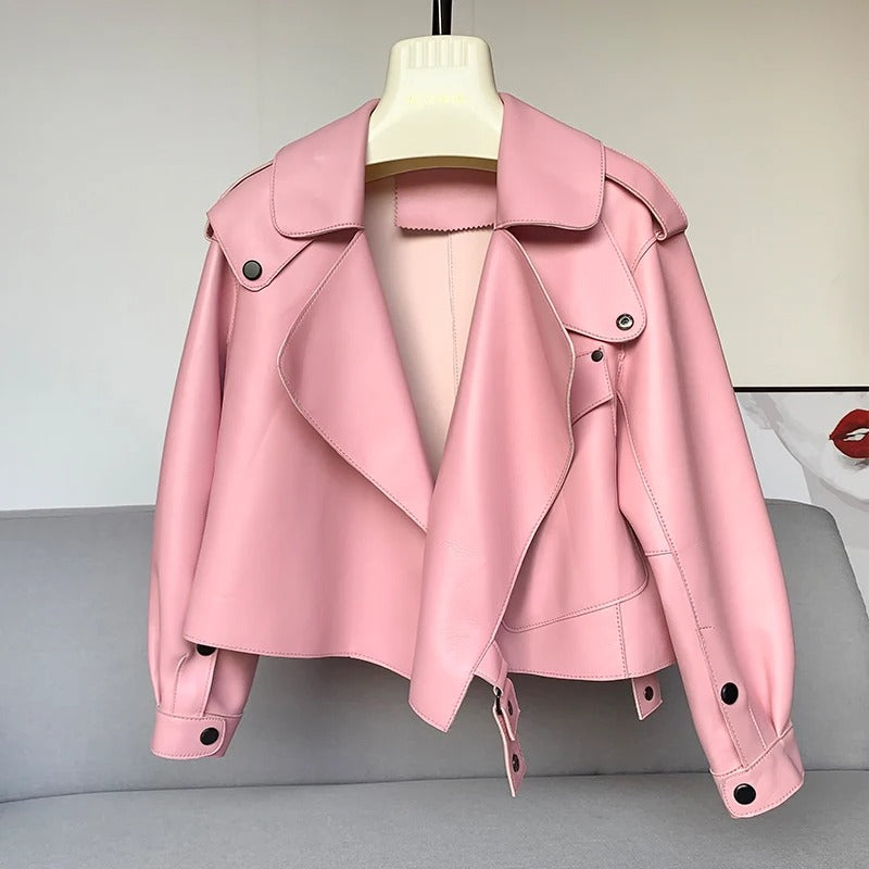 LEATHER TRENCH COAT