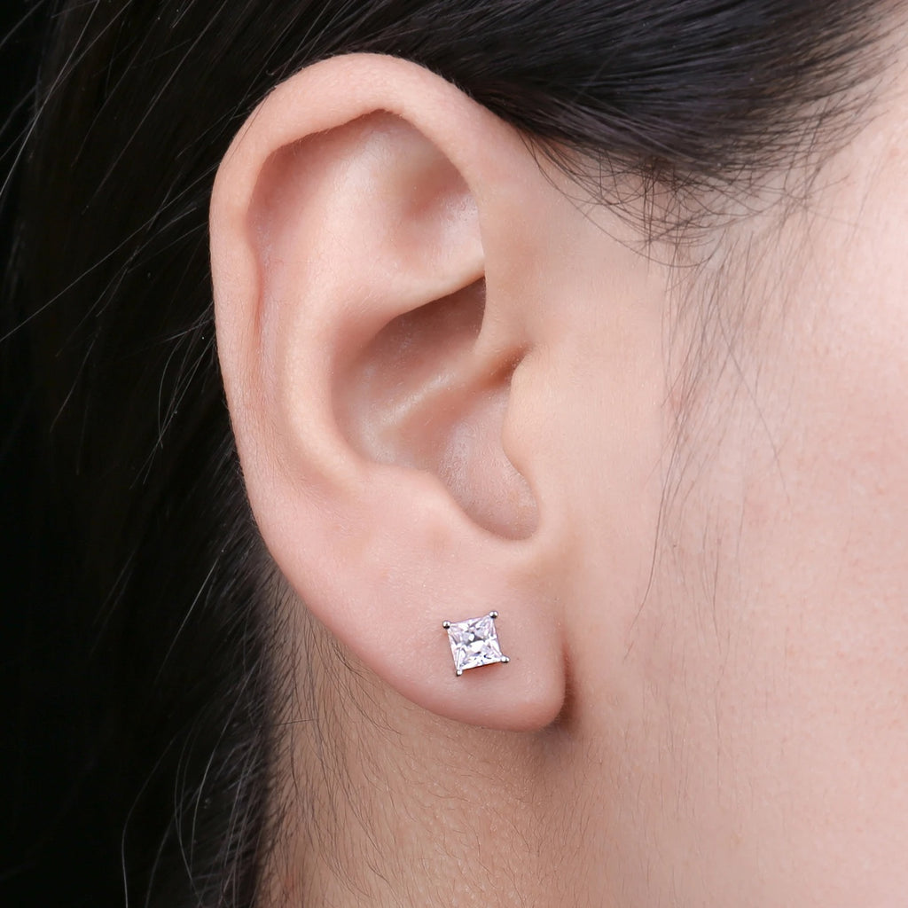 PRINCESS CUT EARRINGS