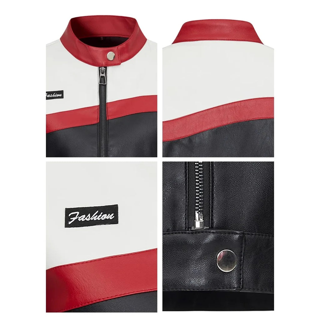 LEATHER RACING JACKET WOMENS