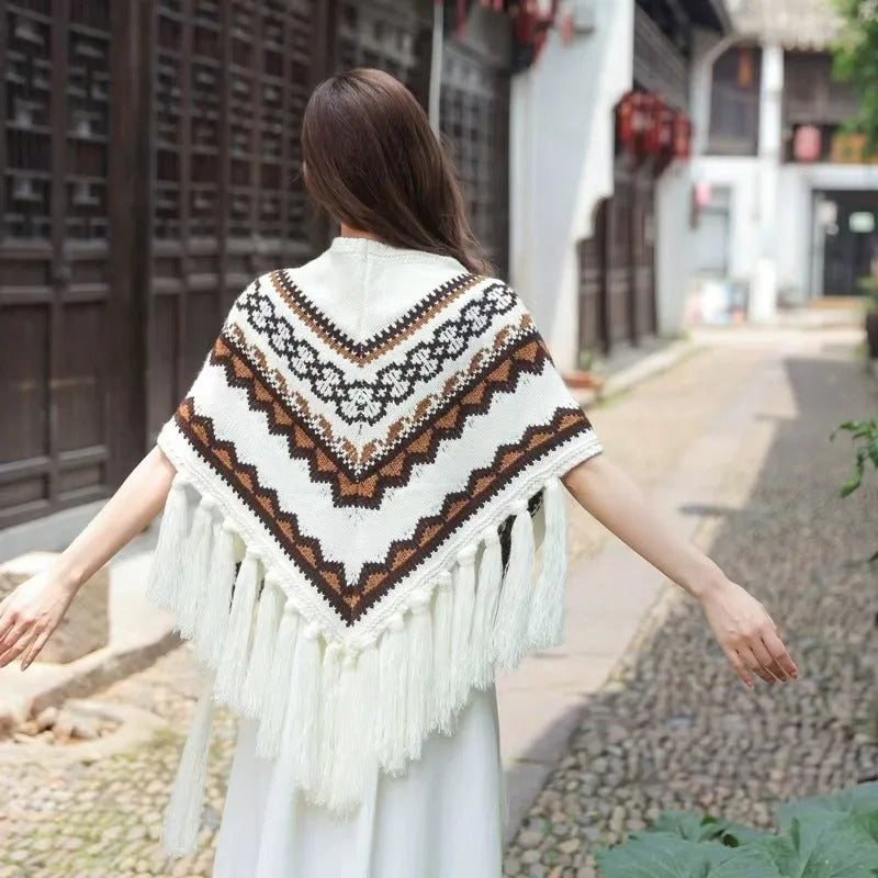 FRINGE PONCHO