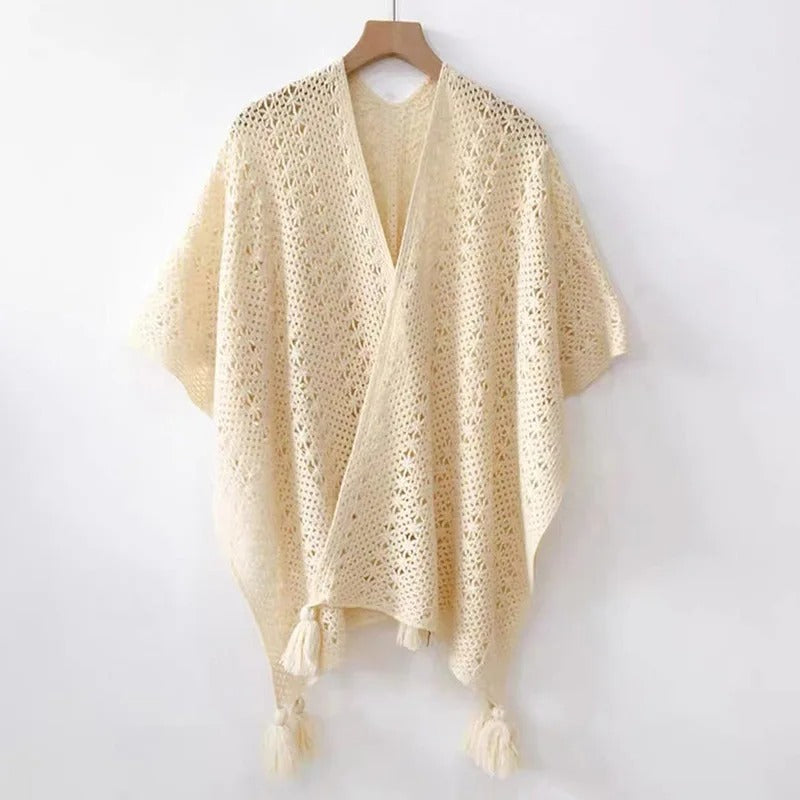 KNITTED PONCHO